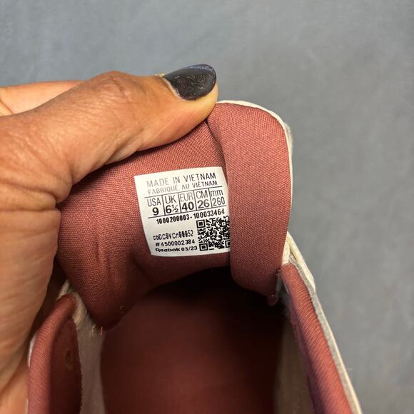 Reebok Women’s Classic Leather Ripple Shoes Cream Pink Size 9.5 Momcore Comfy - Picture 3 of 11